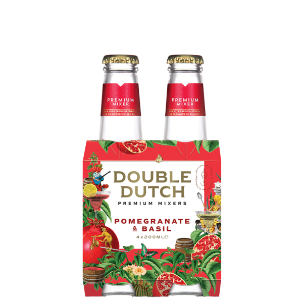 Double Dutch Pomegranate & Basil 4 pack